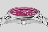 Tag Heuer Carrera Date Automatic 18K Pink Dial Silver Steel Strap Watch for Women - WBN2313.BA0001 Authentic Buy Shop Now