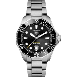Tag Heuer Aquaracer Professional 300 Automatic Black Dial Silver Steel Strap Watch for Men - WBP201A.BA0632 Authentic Buy Shop Now