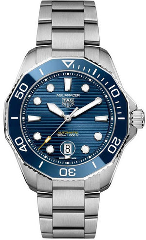 Tag Heuer Aquaracer Professional 300 Automatic Blue Dial Silver Steel Strap Watch for Men - WBP201B.BA0632 Authentic Buy Shop Now