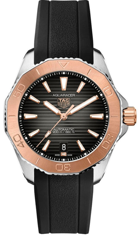 Tag Heuer Aquaracer Professional 200 Automatic Black Dial Black Rubber Strap Watch for Men - WBP2151.FT6199 Authentic Buy Shop Now
