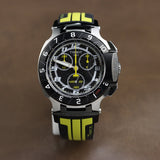 Tissot T Race Thomas Luthi Chronograph Grey Dial Black Rubber Strap Watch For Men - T092.417.27.067.00 Authentic Buy Shop Now