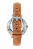 Fossil Jacqueline Three Hand Date Luggage Blue Dial Brown Leather Strap Watch for Women - ES4274 Authentic Buy Shop Now