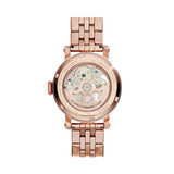 Fossil Boyfriend Automatic Skeleton Rose Gold Dial Rose Gold Steel Strap Watch for Women - ME3065 Authentic Buy Shop Now