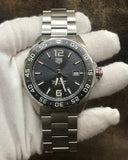 Tag Heuer Formula 1 Calibre 5 Chronograph Anthracite Dial Silver Steel Strap Watch for Men - WAZ2011.BA0842 Authentic Buy Shop Now