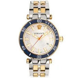 Versace Greca Sport Quartz White Dial Two Tone Steel Strap Watch For Men - VEZ300521 Authentic Buy Shop Now