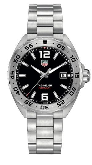 Tag Heuer Formula 1 Black Dial Silver Steel Strap Watch for Men - WAZ1112.BA0875 Authentic Buy Shop Now
