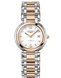 Longines PrimaLuna Quartz White Dial Two Tone Steel Strap Watch for Women - L8.110.5.16.6 Authentic Buy Shop Now