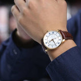 Mido Baroncelli III Automatic Silver Dial Brown Leather Strap Watch For Men - M8600.2.21.8 Authentic Buy Shop Now