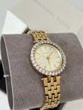 Michael Kors Darci Analog Gold Dial Gold Steel Strap Watch For Women - MK4513 Authentic Buy Shop Now