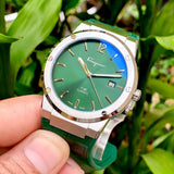 Salvatore Ferragamo F-80 Classic Green Dial Green Leather Strap Watch for Men - SFDT00119 Authentic Buy Shop Now
