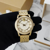 Versace Code Quartz Silver Dial Gold Steel Strap Watch For Men - VEPO00420 Authentic Buy Shop Now