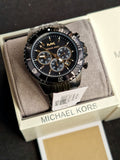 Michael Kors Bayville Chronograph Black Dial Black Steel Strap Watch For Men - MK8750 Authentic Buy Shop Now