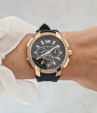 Michael Kors Sydney Pave Black Dial Black Silicone Strap Watch for Women - MK7245 Authentic Buy Shop Now
