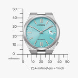 Citizen Tsuyosa Automatic Turquoise Dial Silver Steel Strap Watch For Men - NJ0151-88M Authentic Buy Shop Now