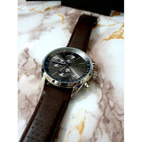 Hugo Boss Grand Prix Grey Dial Brown Leather Strap Watch for Men - 1513476 Authentic Buy Shop Now