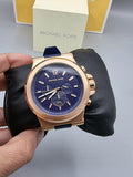 Michael Kors Dylan Blue Dial Blue Rubber Strap Watch for Men - MK8295 Authentic Buy Shop Now