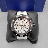 Tommy Hilfiger Nolan Multi Function White Dial White Rubber Strap Watch for Men - 1791146 Authentic Buy Shop Now