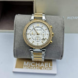 Michael Kors Parker White Dial Two Tone Steel Strap Watch for Women - MK5626 Authentic Buy Shop Now