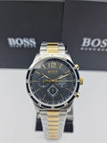 Hugo Boss Professional Black Dial Two Tone Steel Strap Watch for Men - 1513529 Authentic Buy Shop Now