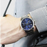 Calvin Klein City Chronograph Blue Dial Silver Steel Strap Watch for Men - K2G2714N Authentic Buy Shop Now