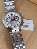 Versace Aion Chronograph White Dial Silver Steel Strap Watch for Men - VBR040017 Authentic Buy Shop Now