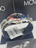 Movado Series 800 Pepsi Black Dial Silver Steel Strap Watch for Men - 2600152 Authentic Buy Shop Now