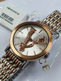 Versace Virtus Quartz White Dial Two Tone Steel Strap Watch for Women - VEHC00519 Authentic Buy Shop Now