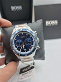 Hugo Boss Santiago Blue Dial Two Tone Steel Strap Watch for Men - 1513937 Authentic Buy Shop Now