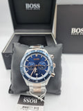 Hugo Boss Santiago Blue Dial Two Tone Steel Strap Watch for Men - 1513937 Authentic Buy Shop Now