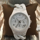 Michael Kors Ceramic White Dial White Steel Strap Watch for Women - MK5387 Authentic Buy Shop Now
