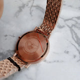 Emporio Armani Dress Quartz Rose Gold Dial Rose Gold Steel Strap Watch For Women - AR11062 Authentic Buy Shop Now