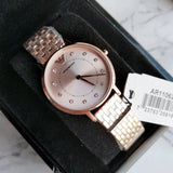 Emporio Armani Dress Quartz Rose Gold Dial Rose Gold Steel Strap Watch For Women - AR11062 Authentic Buy Shop Now