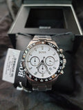 Hugo Boss Hero Chronograph White Dial Silver Steel Strap Watch for Men - 1513875 Authentic Buy Shop Now
