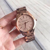 Michael Kors Runway Rose Gold Dial Rose Gold Steel Strap Watch for Women - MK3336 Authentic Buy Shop Now