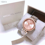 Michael Kors Darci Rose Gold Dial Two Tone Steel Strap Watch for Women - MK3726 Authentic Buy Shop Now