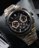 Hugo Boss Supernova Black Dial Two Tone Steel Strap Watch for Men - 1513358 Authentic Buy Shop Now