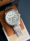 Michael Kors Ritz White Dial Silver Stainless Steel Strap Watch for Women - MK5020 Authentic Buy Shop Now
