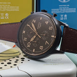 Fossil Retro Pilot Chronograph Brown Dial Brown Leather Strap Watch for Men - FS5833 Authentic Buy Shop Now