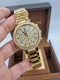 Michael Kors Parker Gold Dial Gold Steel Strap Watch for Women - MK5856 Authentic Buy Shop Now