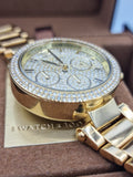 Michael Kors Parker Gold Dial Gold Steel Strap Watch for Women - MK5856 Authentic Buy Shop Now