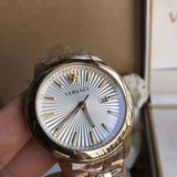 Versace V-Urban Quartz Silver Dial Two Tone Steel Strap Watch for Men - VELQ00519 Authentic Buy Shop Now