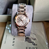 Burberry The City Nude Dial Rose Gold Steel Strap Watch for Women - BU9228 Authentic Buy Shop Now