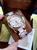 Michael Kors Blair Chronograph Silver Dial Silver Steel Strap Watch for Women - MK5459 Authentic Buy Shop Now