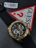 Guess Trophy Multifunction Black Dial Black Rubber Strap Watch for Men - GW0333G2 Authentic Buy Shop Now