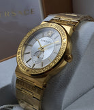 Versace Greca Silver Dial Gold Steel Strap Watch for Men - VEVI00520 Authentic Buy Shop Now