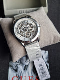 Guess Tailor Multifunction Silver Dial Silver Mesh Bracelet Watch for Men - GW0368G1 Authentic Buy Shop Now