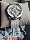Guess Tailor Multifunction Silver Dial Silver Mesh Bracelet Watch for Men - GW0368G1 Authentic Buy Shop Now