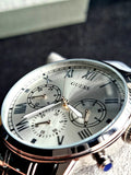 Guess Hendrix Silver Dial Silver Steel Strap Watch for Men - GW0066G1 Authentic Buy Shop Now