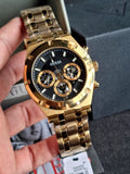 Guess Continental Black Dial Gold Steel Strap Watch for Men - GW0260G2 Authentic Buy Shop Now
