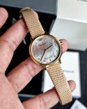 Emporio Armani Kappa Quartz Mother of Pearl Taupe Dial Brown Leather Strap Watch For Men - AR11151 Authentic Buy Shop Now